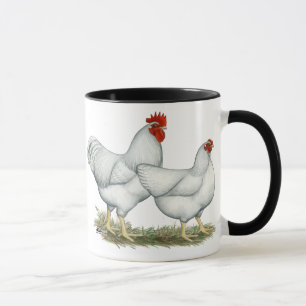 Weißer Rock Chickens Tasse