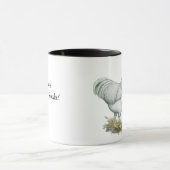 Weißer Rock Chickens Tasse (Zentrum)