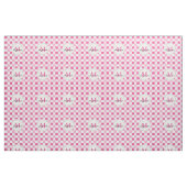 Weißer rosa Ton-karierter Gingham Stoff (Fat Quarter (45,7 x 55,9 cm))