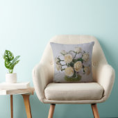 WEISSER ROSE DURCH CUSHION KISSEN (Stuhl )