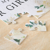 Weißer Rosen-Blumenstrauß | sind Sie mein Puzzle (Seite)