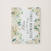 Weißer Rosen-Blumenstrauß | sind Sie mein Puzzle (Vertikal)