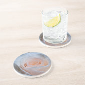 Weißer Rosen-Untersetzer Getränkeuntersetzer (Seite)