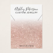 Weißer Rosengolf Glitzer Chic Halskette Display (Vorderseite)