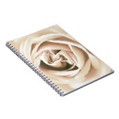 Weißer Rosenprint Notizblock (Rechte Seite)