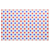 Weißer Roter Blauer Tupfen-Design  Stoff (Fat Quarter (45,7 x 55,9 cm))