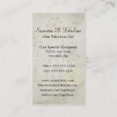 Weißer roter gelber Blumen-Blumenstrauß Visitenkarte (Rückseite)