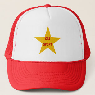 Weißer/roter Trucker-Hut CATALUNA SPORT Truckerkappe