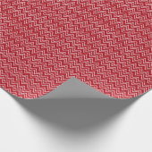 Weißer Roter Winter Geschenkpapier (Ecke)
