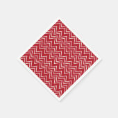 Weißer Roter Winter Serviette (Ecke)