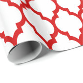 Weißer Roter XL Marokkanischer Flachbildschirm Nr. Geschenkpapier (Rolleneckpunkt)