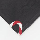 Weißer Rothalsbogen, Twine-Farbband und Trittbrett Fleecedecke (Ecke)
