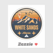 Weißer Sand, Alberta Aufkleber (Blatt)
