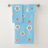 Weißer Sand Dollar Badhandtuch Set (Insitu)