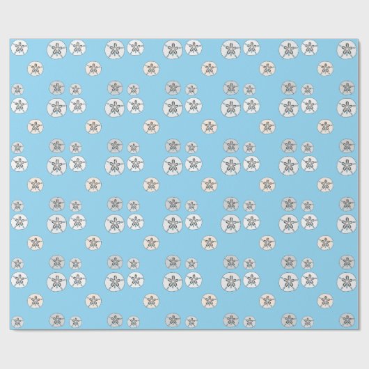 Weißer Sand Dollar Geschenkpapier (Flach)