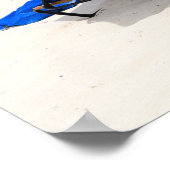 Weißer Sand Grüner Ozean Poster (Ecke)