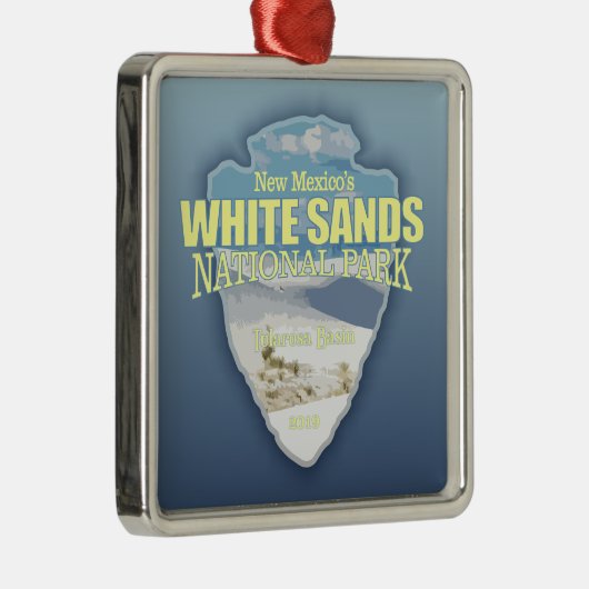 Weißer Sand NP (Pfeilspitzen) Ornament Aus Metall (Rechts)