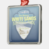 Weißer Sand NP (Pfeilspitzen) Ornament Aus Metall (Links)