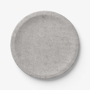 Weißer Sand Pappteller