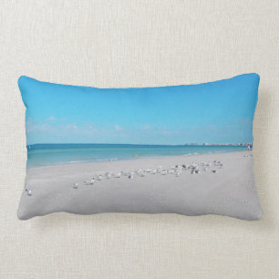 Weißer Sand-Strand Lendenkissen