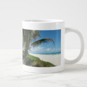 Weißer Sand-Strand w/Palm Jumbo-Tasse (Rechts)