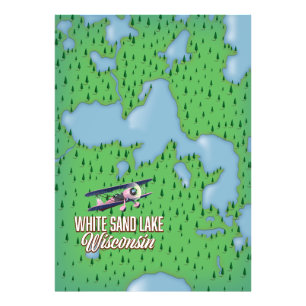 Weißer Sandsee Wisconsin Fotodruck