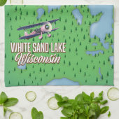 Weißer Sandsee Wisconsin Geschirrtuch (Gefaltet)