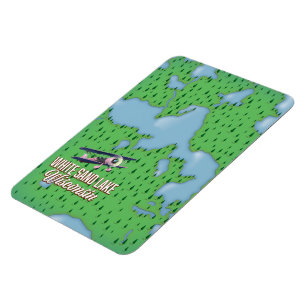 Weißer Sandsee Wisconsin Magnet