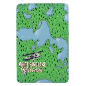 Weißer Sandsee Wisconsin Magnet (Vertikal)