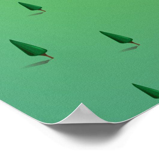 Weißer Sandsee Wisconsin Poster (Ecke)