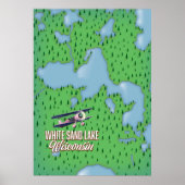 Weißer Sandsee Wisconsin Poster (Vorne)