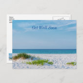 Weißer Sandstrand Florida Küste bald wieder gut Postkarte (Vorne/Hinten)