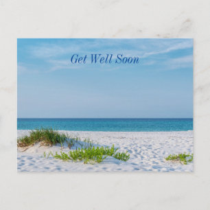 Weißer Sandstrand Florida-Küste Gute Besserung Postkarte