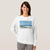 Weißer Sandstrand Florida Küste Long Sleeve T-Shirt (Vorne ganz)