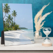 Weißer Sandstrand Fotoplatte (Seite)