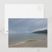 weißer Sandstrand Postkarte (Vorne/Hinten)