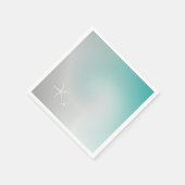 Weißer Sandstrand und Star Fish Serviette (Ecke)