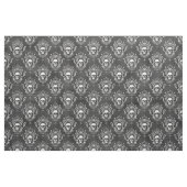 Weißer Schädel und Graugotik Stoff (Fat Quarter (45,7 x 55,9 cm))