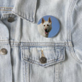 Weißer Schäferhund Button (Beispiel)