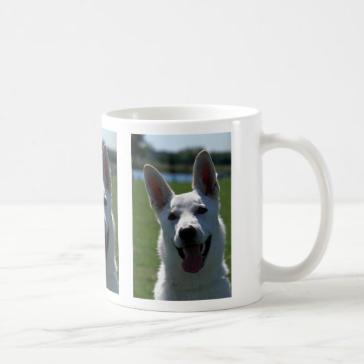 Weißer Schäferhund Kaffeetasse (Rechts)