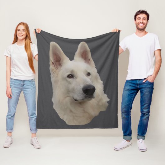 weisser Schäferhund Kopf Decke (Beispiel)