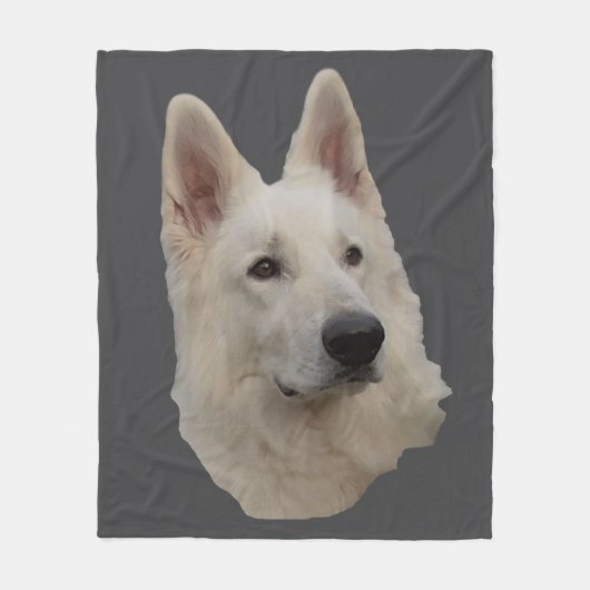 weisser Schäferhund Kopf Decke (Vorderseite)