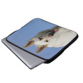 Weißer Schäferhund Laptopschutzhülle (Vorne Knopf)