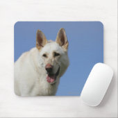 Weißer Schäferhund Mousepad (Mit Mouse)