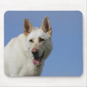 Weißer Schäferhund Mousepad (Vorne)
