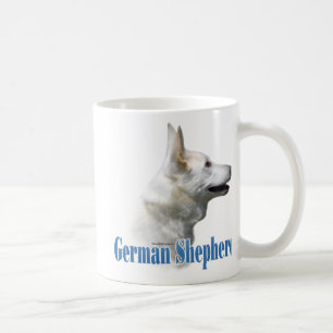 Weißer Schäferhund-Name Kaffeetasse
