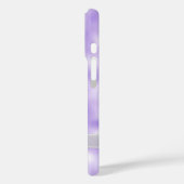 weißer Scherbogen auf lila Frost Case-Mate iPhone Hülle (Rückseite / Links)