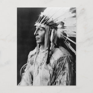 Weißer Schild - Arikara Native American Indianer Postkarte