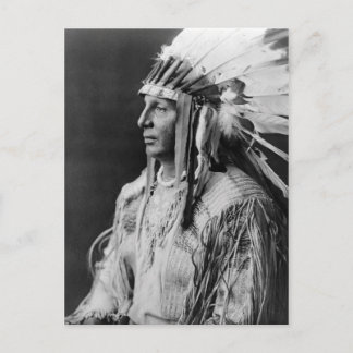 Weißer Schild Postkarte