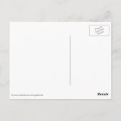 weißer Schimmel auf einer Wiese Postkarte (Rückseite)